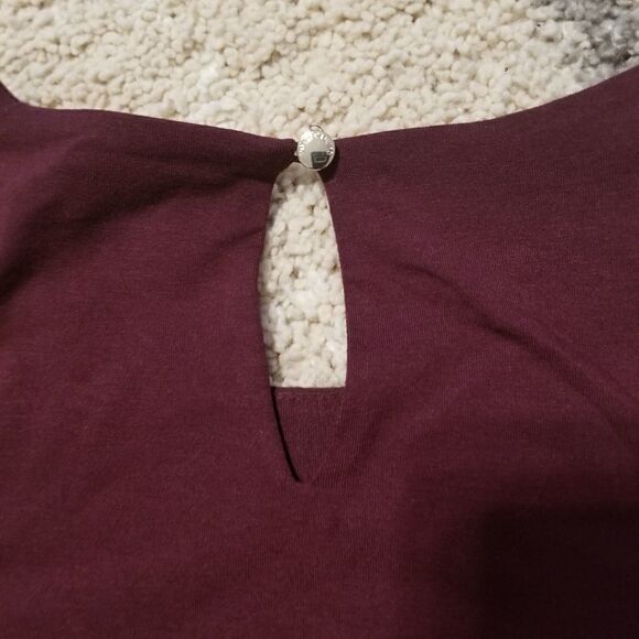 Vince Camuto deep purple long sleeve blouse - Picture 5 of 5